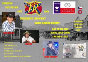 Fanclub Dex Dylan – Ron’s Texas Rangers Comp E – The Texas Rebels Presents Country Line Dance Zaterdag 30 Sep 2023, Kring Sivi, Maisstraat 20, 9000 Gent